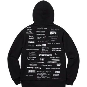 supreme stop crying hooded
